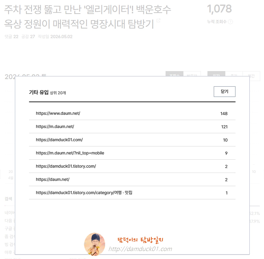 2026년 5월 2일 기타 유입