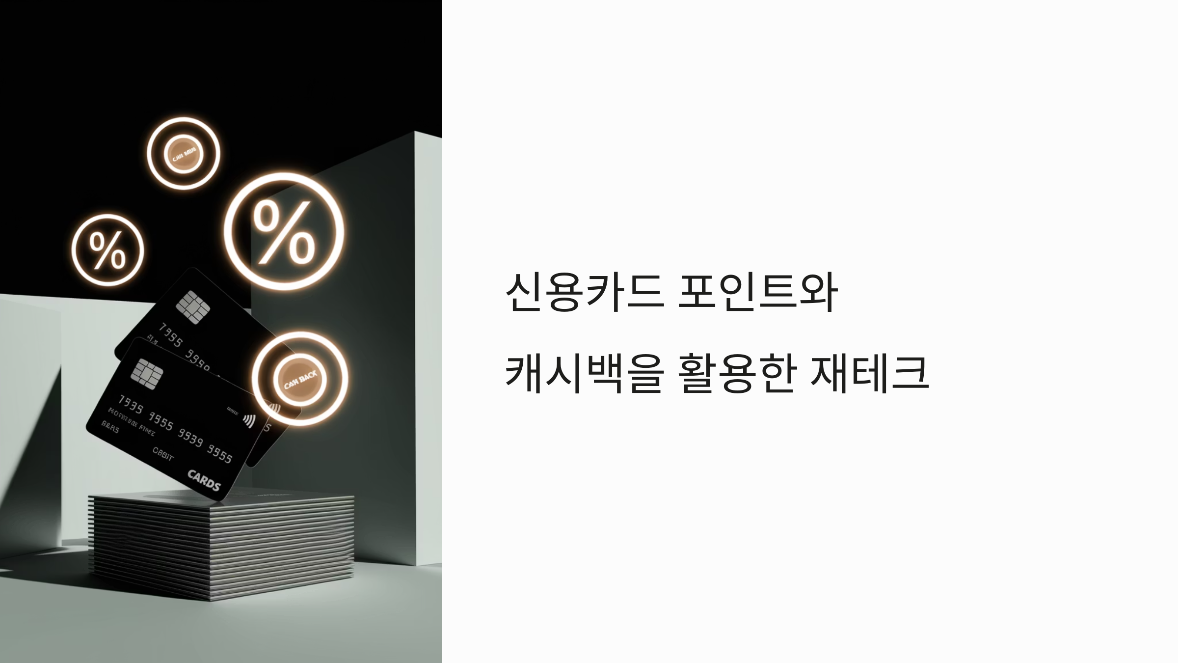 신용카드 포인트와 캐시백 안내