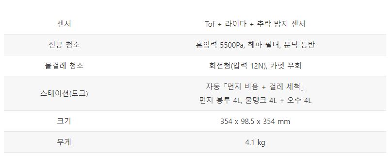라이드스토-w2-스펙