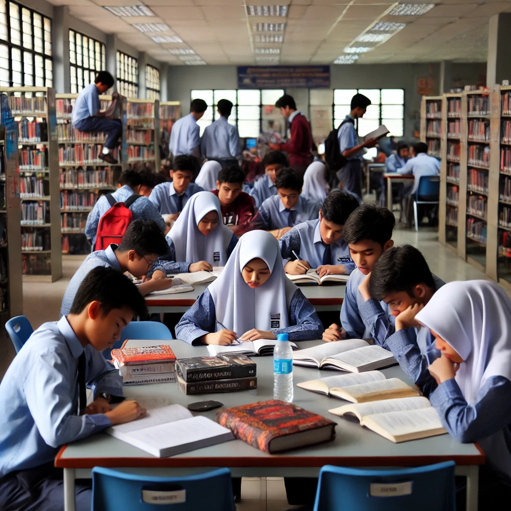 말레이시아 도서관 모습