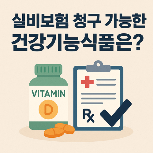 실비보험 청구 가능한 건강기능식품은?