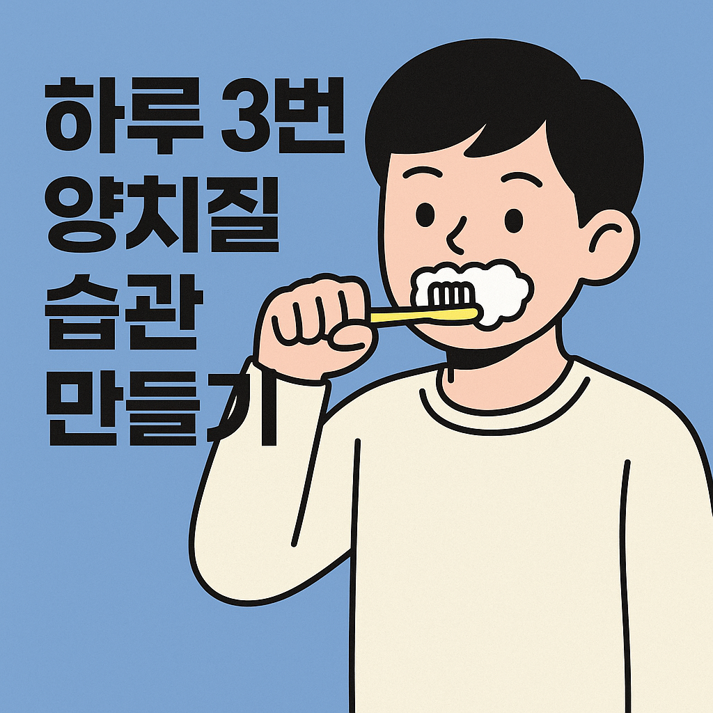 하루 3번 양치 습관들이기