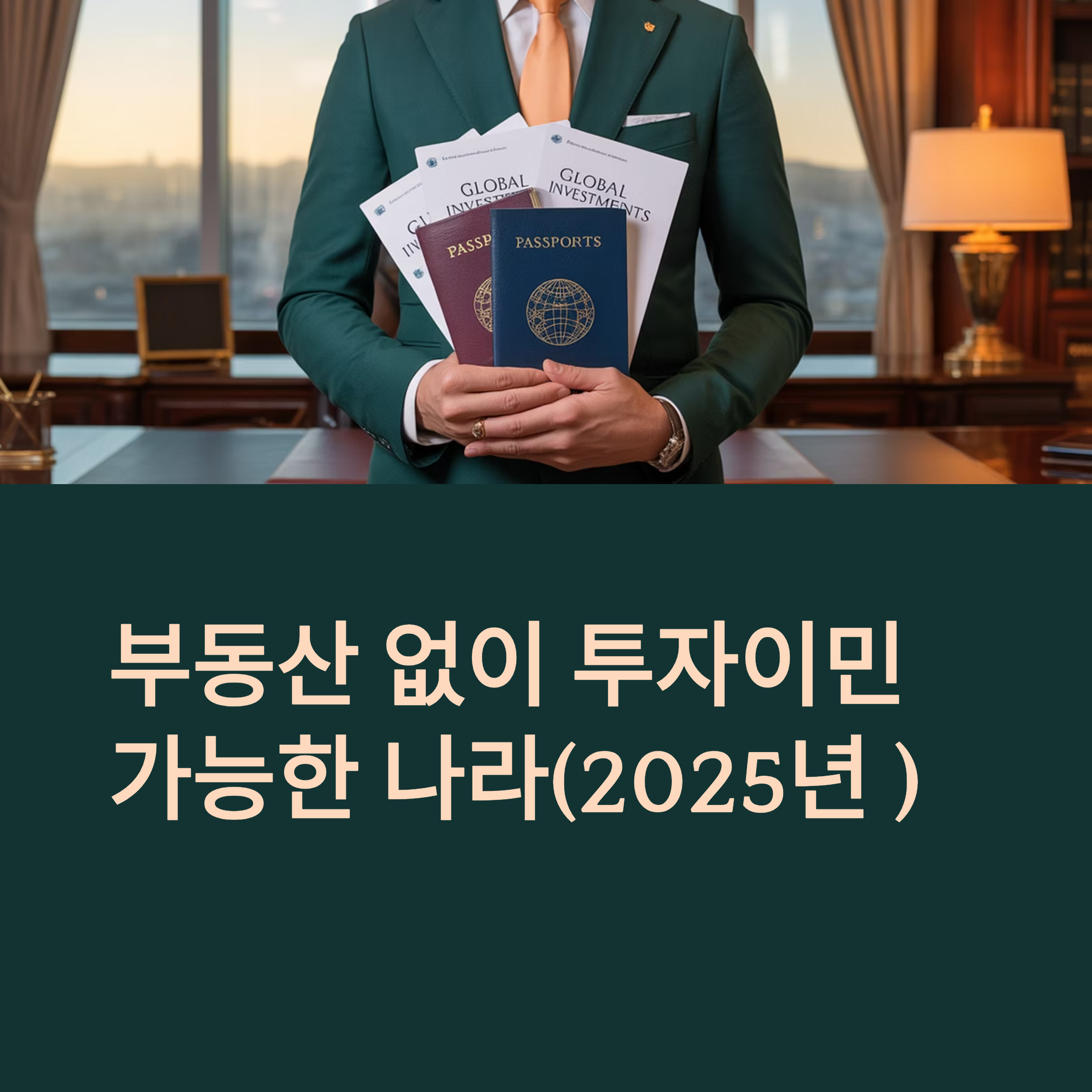 부동산 없이 투자이민 가능한 나라(2025년 )