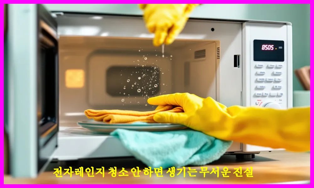 전자레인지 청소 안 하면 생기는 무서운 진실