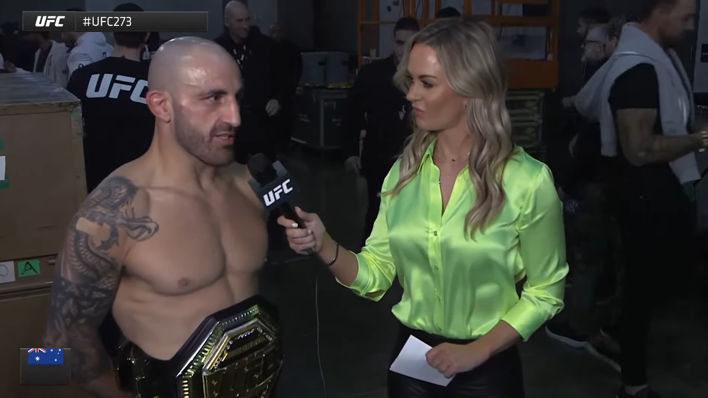 볼카노프스키 백스테이지 인터뷰