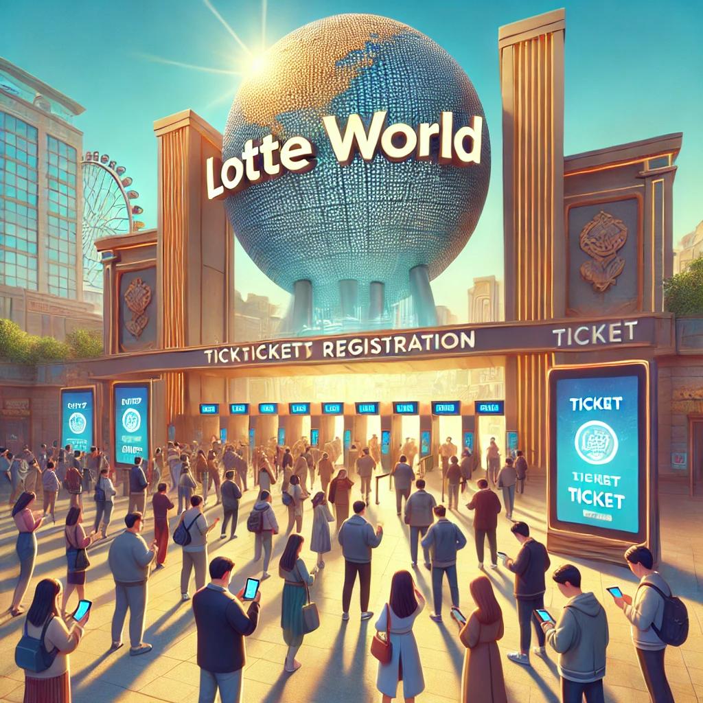 롯데월드 티켓 등록