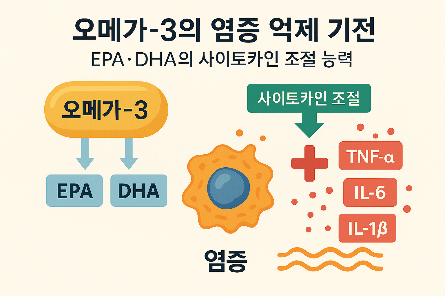 오메가-3의 염증 억제 기전과 섭취 전략