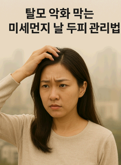 탈모 악화 막는 미세먼지 날 두피 관리법