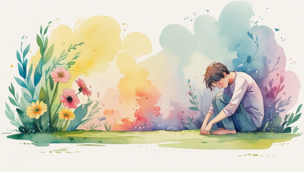 ESFP의 강박장애는 감정과 자극을 사랑하는 마음에서 비롯됩니다. 하지만 끊임없는 감정 소비는 결국 자신을 지치게 만들 수 있습니다에 관한 그림