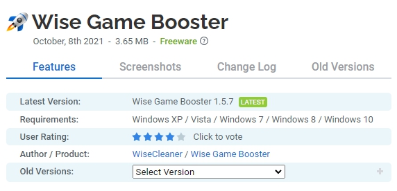 Wise-Game-Booster