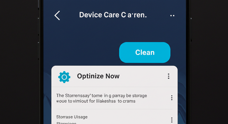 최적화 기능 활용: 스마트폰 자체 기능