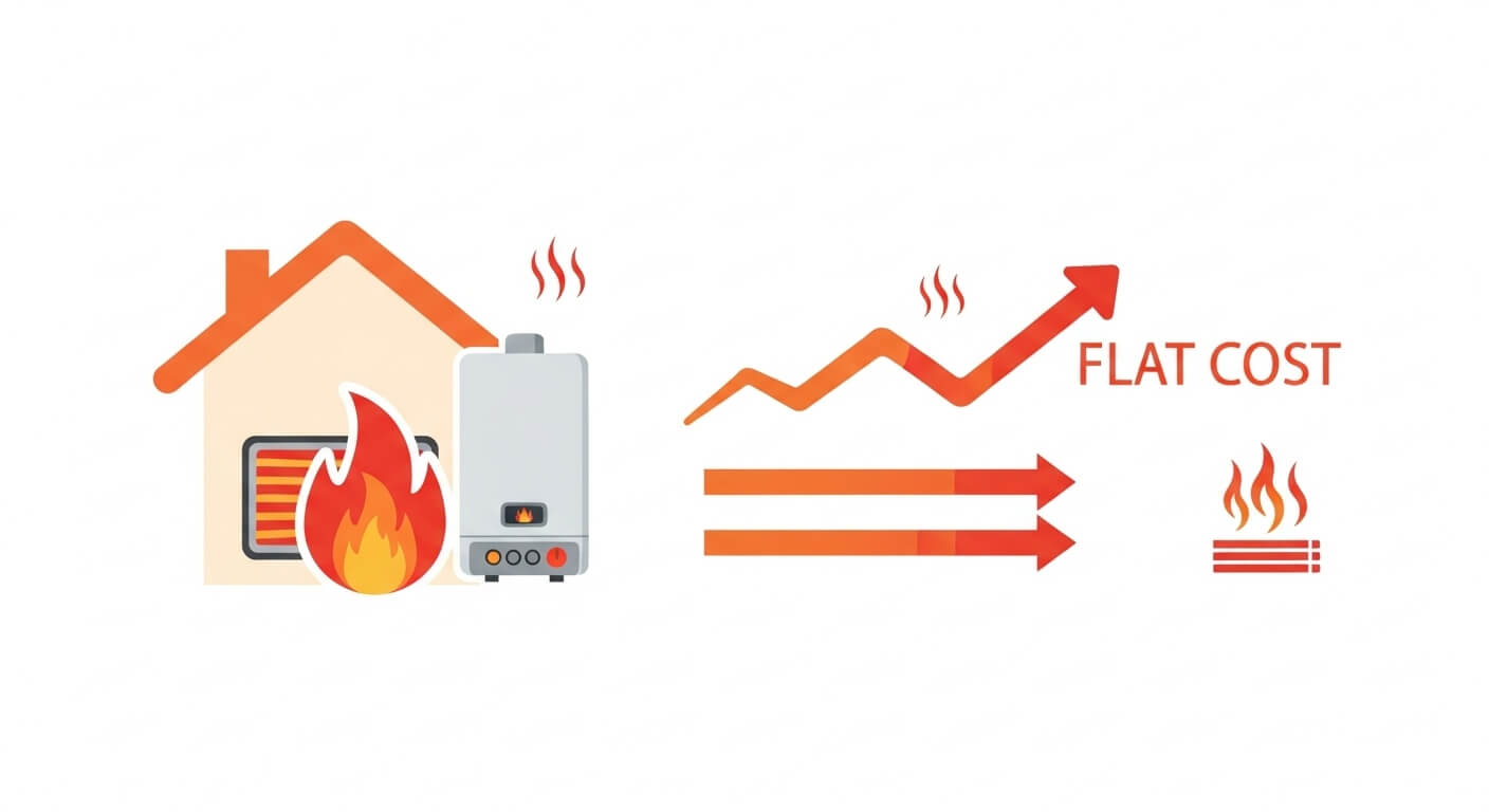 가스 난방의 요금 체계와 사용 효율