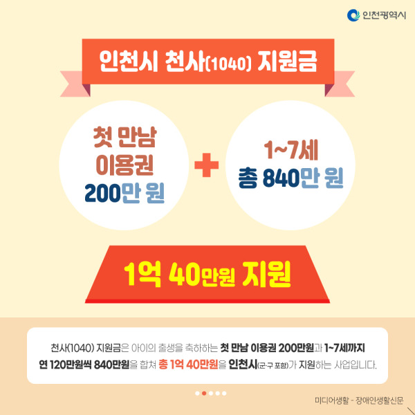 인천시 1040 천사지원금