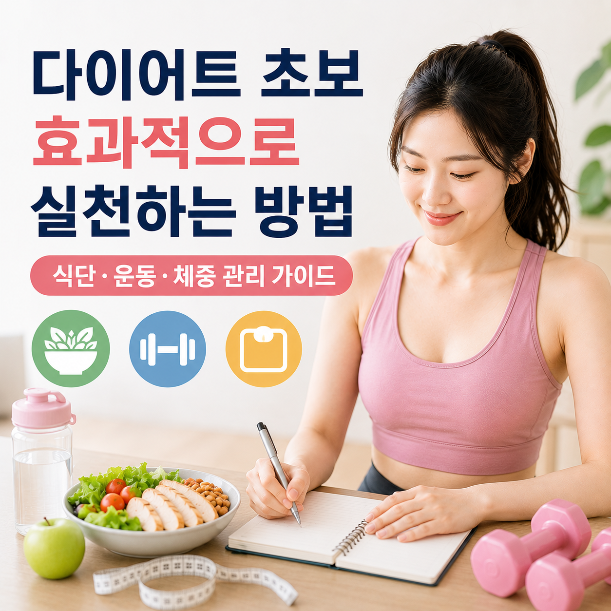 다이어트 초보 효과적으로 실천하는 방법
