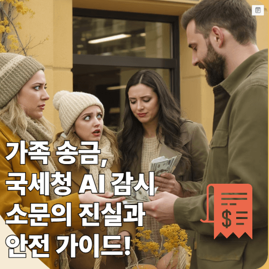 가족 송금, 국세청 AI 감시 소문의 진실과 안전 가이드!