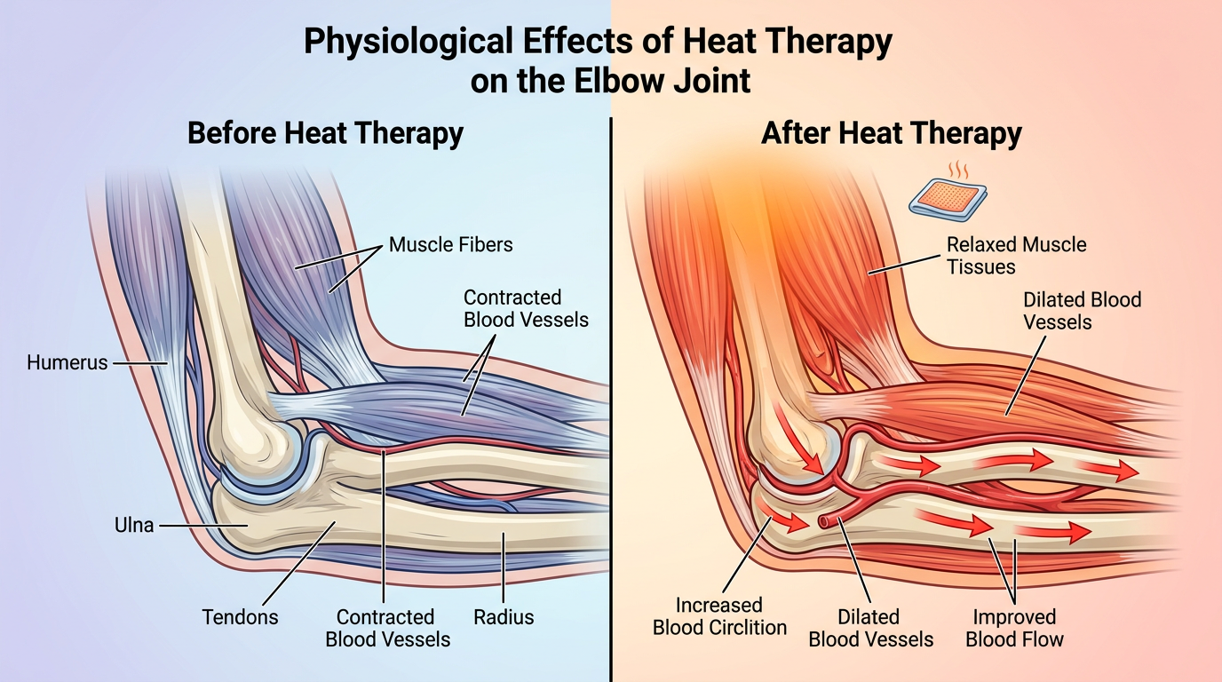 팔꿈치찜질기 온열 효과 원리