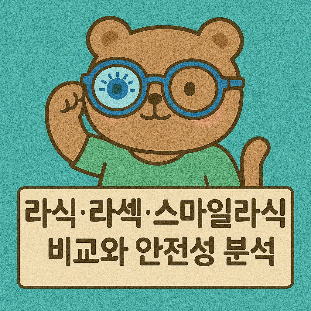 2025년 난시 교정 수술 완전 가이드: 라식·라섹·스마일라식 비교와 안전성 분석