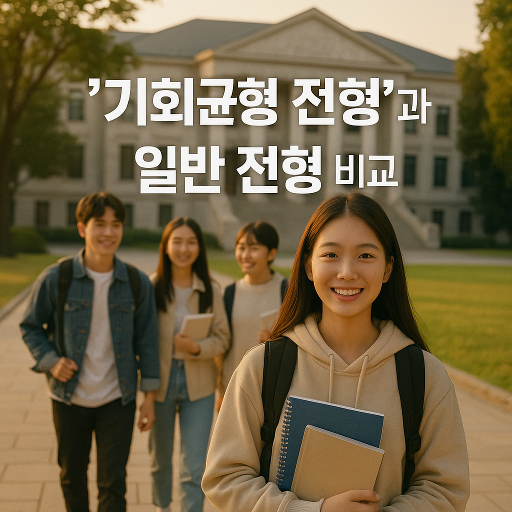 기회균형 전형과 일반전형 비교