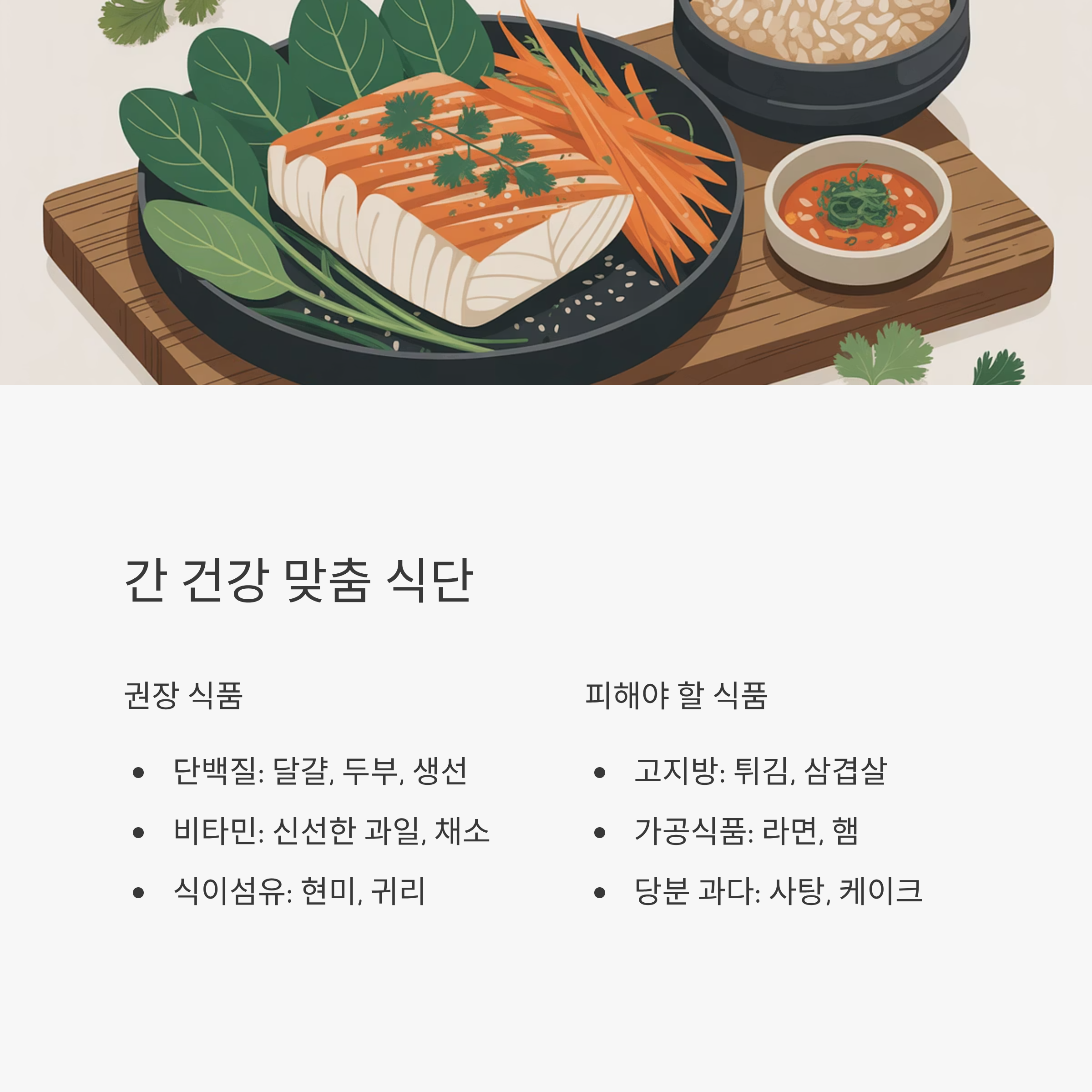 간암 고주파 열치료 후 맞춤식단