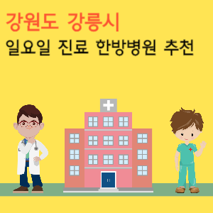 강릉시 일요일 진료 한방병원 추천