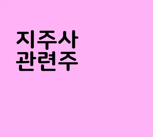 지주사 관련주