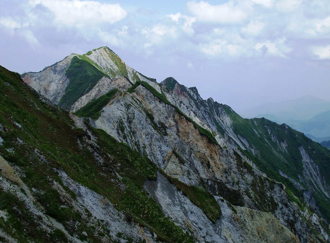 다이센 산의 가장 높은 봉우리 사진