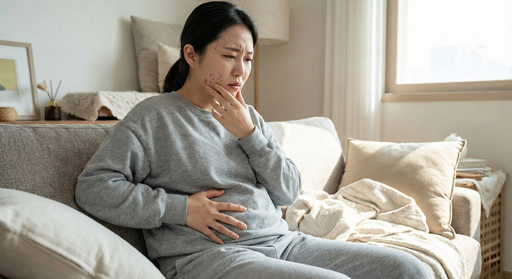 새는 장 증후군 증상, 장 여드름 특징, 복부 팽만 피부 트러블, 소화기 건강과 피부
