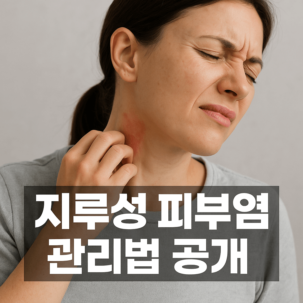 지루성 피부염 관리법 7가지 공개