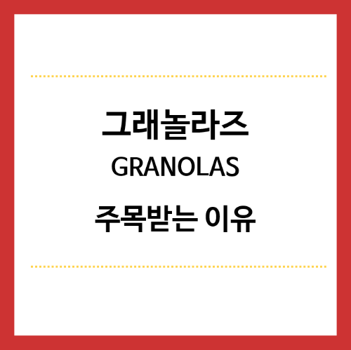 그래놀라즈-주목받는-이유