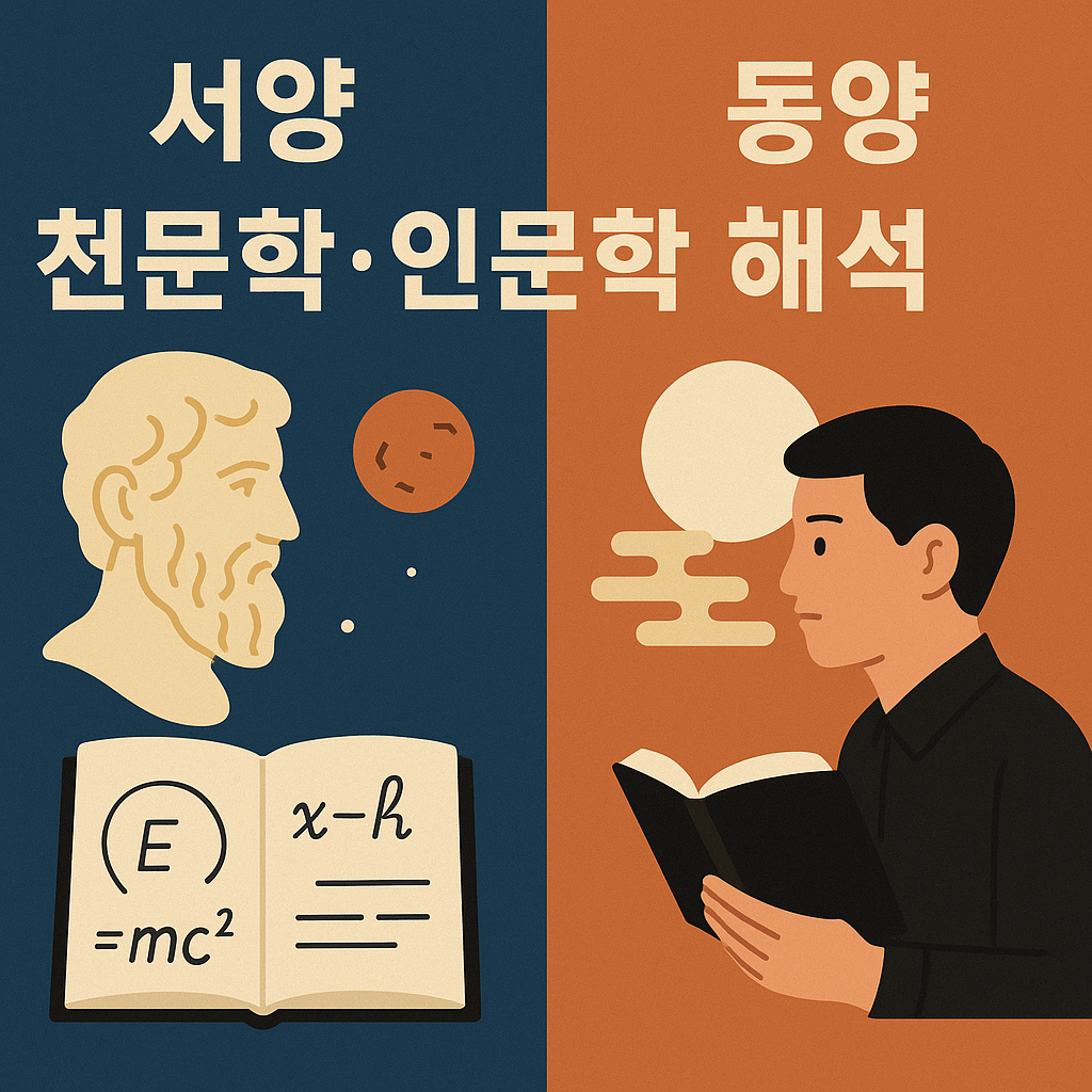 서양과 동양의 천문학.인문학 해석에 관한 이미지