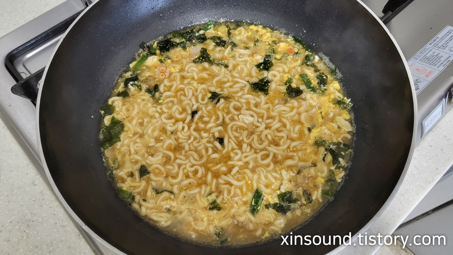 너구리 라면 레시피