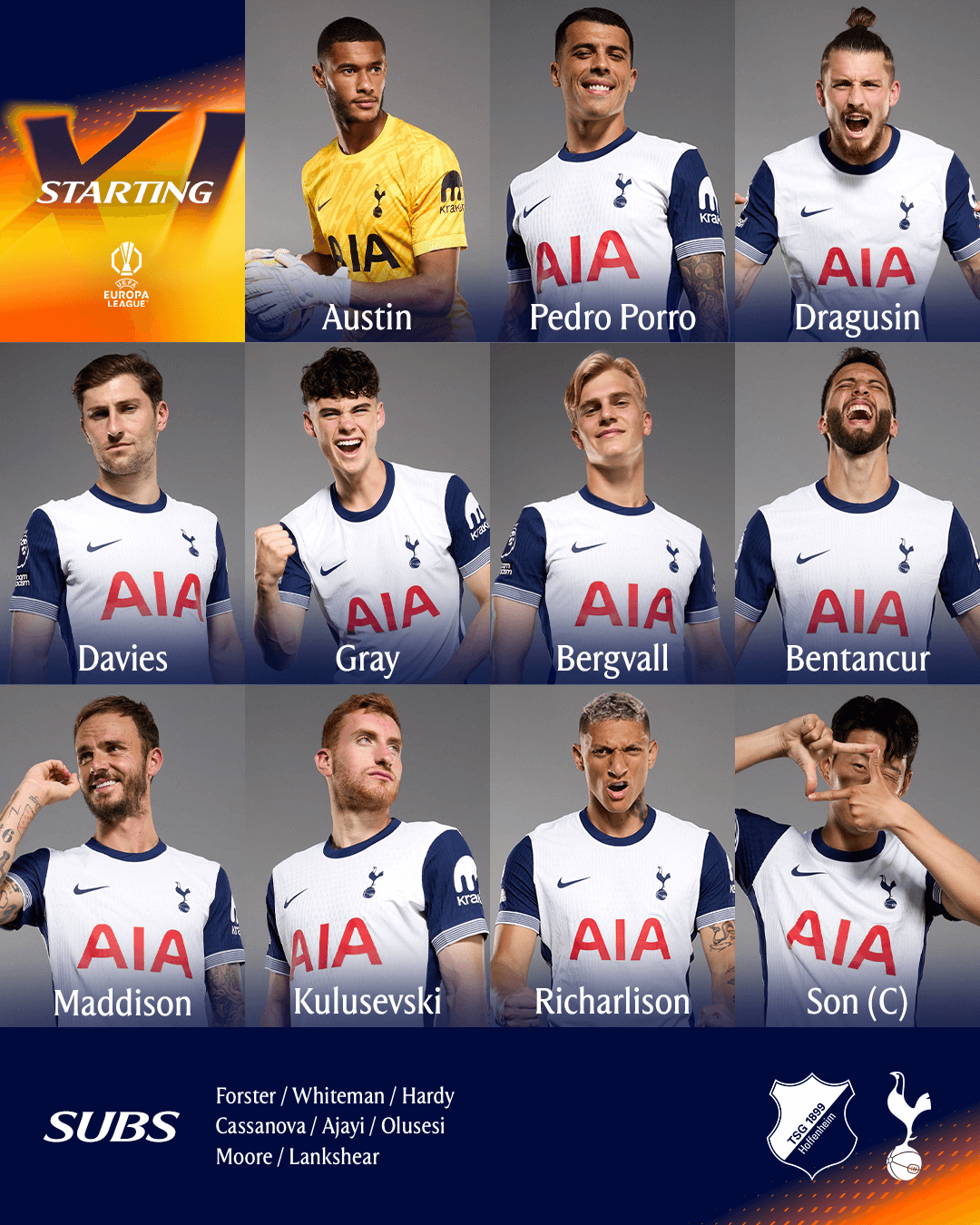 유로파리그 7차전 토트넘 호펜하임