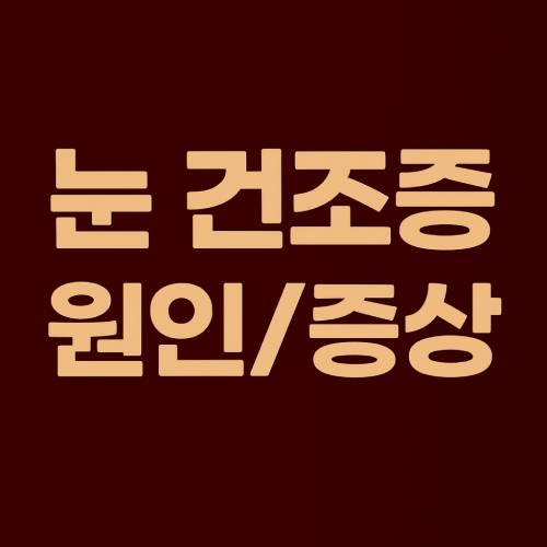 눈 건조증 원인 썸네일