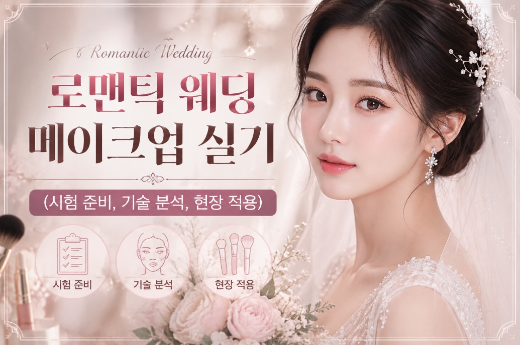 로맨틱 웨딩 메이크업 실기 사진