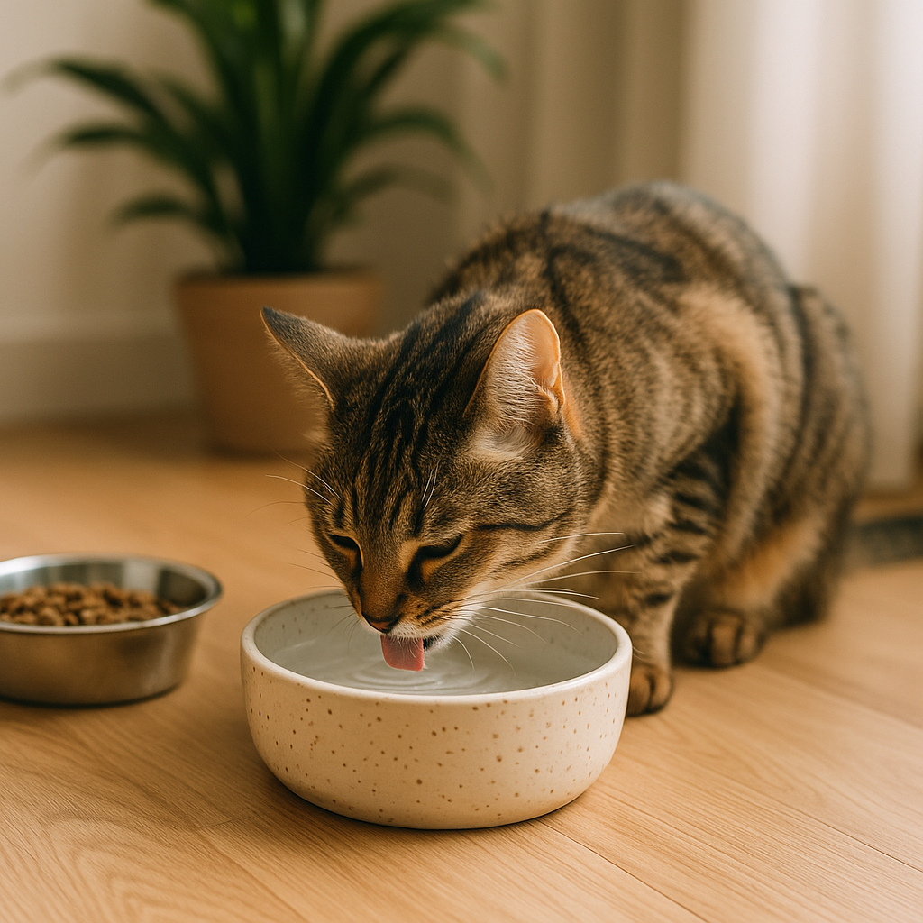 물마시는 고양이 이미지