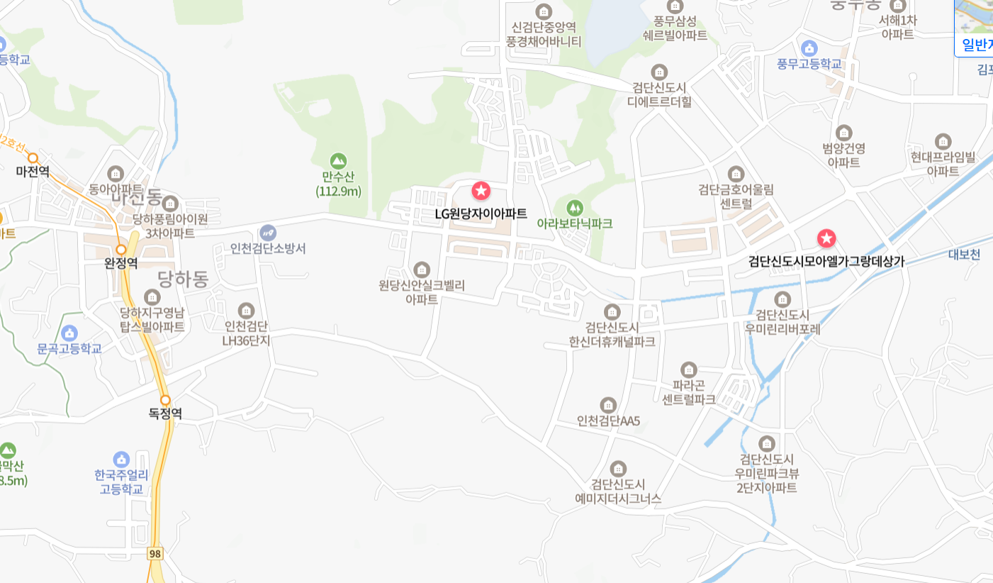 원당동 부동산 위치