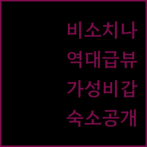 체코 비소치나주 여행객을 위한 가성비..