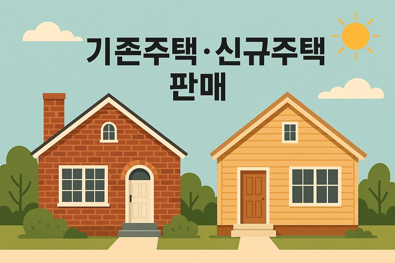AI이미지. 기존주택 · 신규주택 판매 대비 가상 이미지