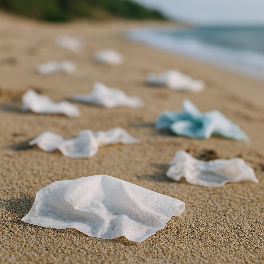 일회용 물티슈가 환경에 미치는 영향