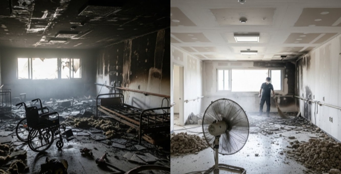 임실 화재청소중