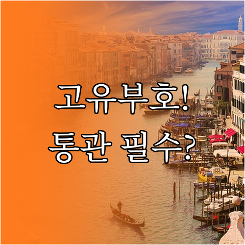 해외 직구 물품 통관의 핵심 개인통관..