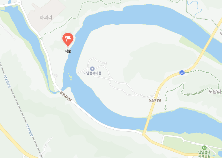 석문 위치 지도 캡처 사진