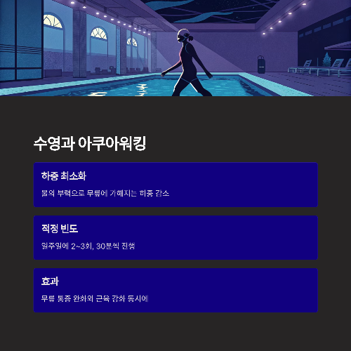 무릎 통증 완화! 관절에 좋은 운동 BEST 5