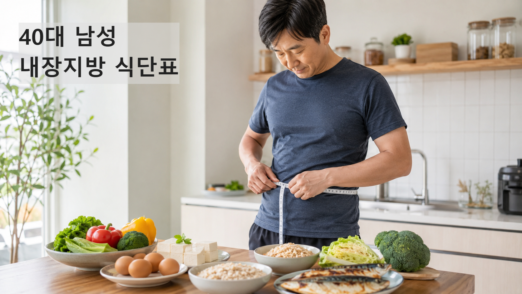40대 남성 내장지방 줄이는 식단표