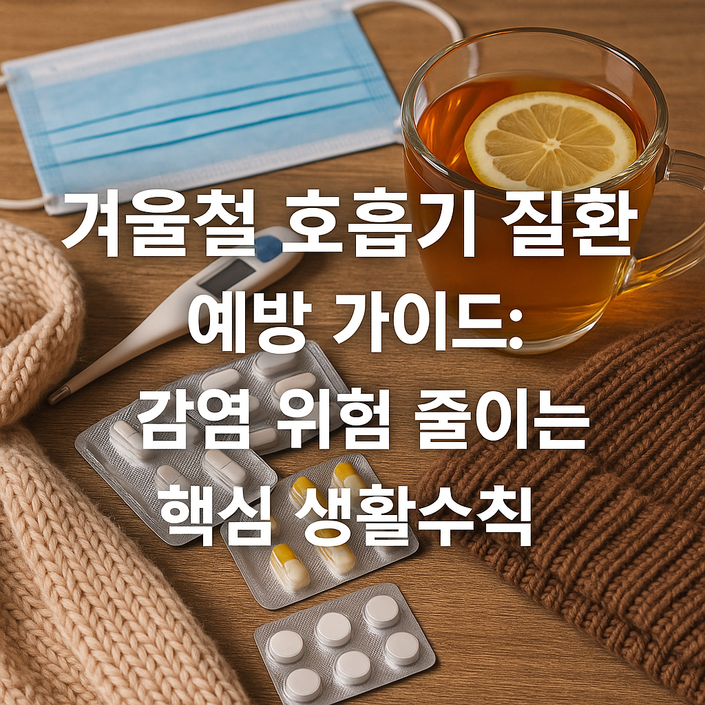 겨울철 호흡기 질환 예방가이드:감염 위험 줄이는 핵심 생활수칙, 실사형 이미지