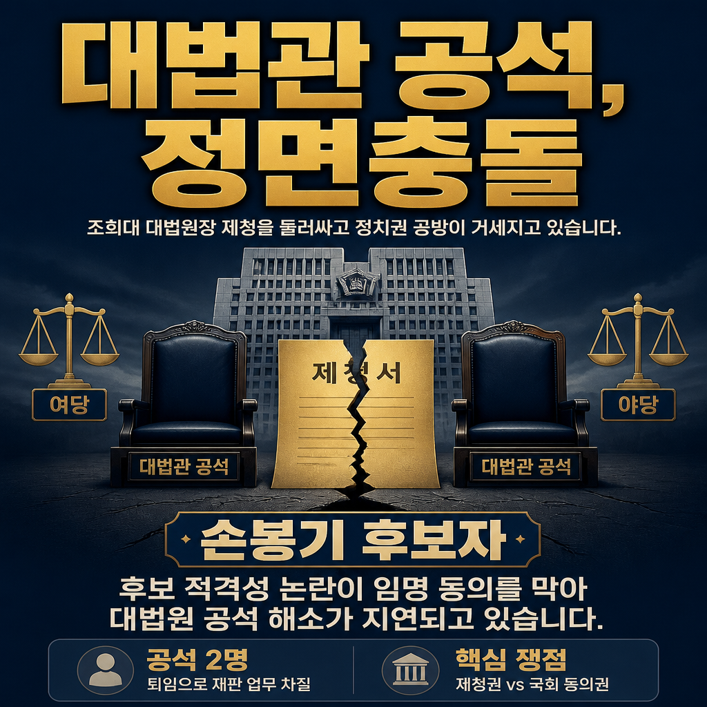 대법관 공석, 정면충돌