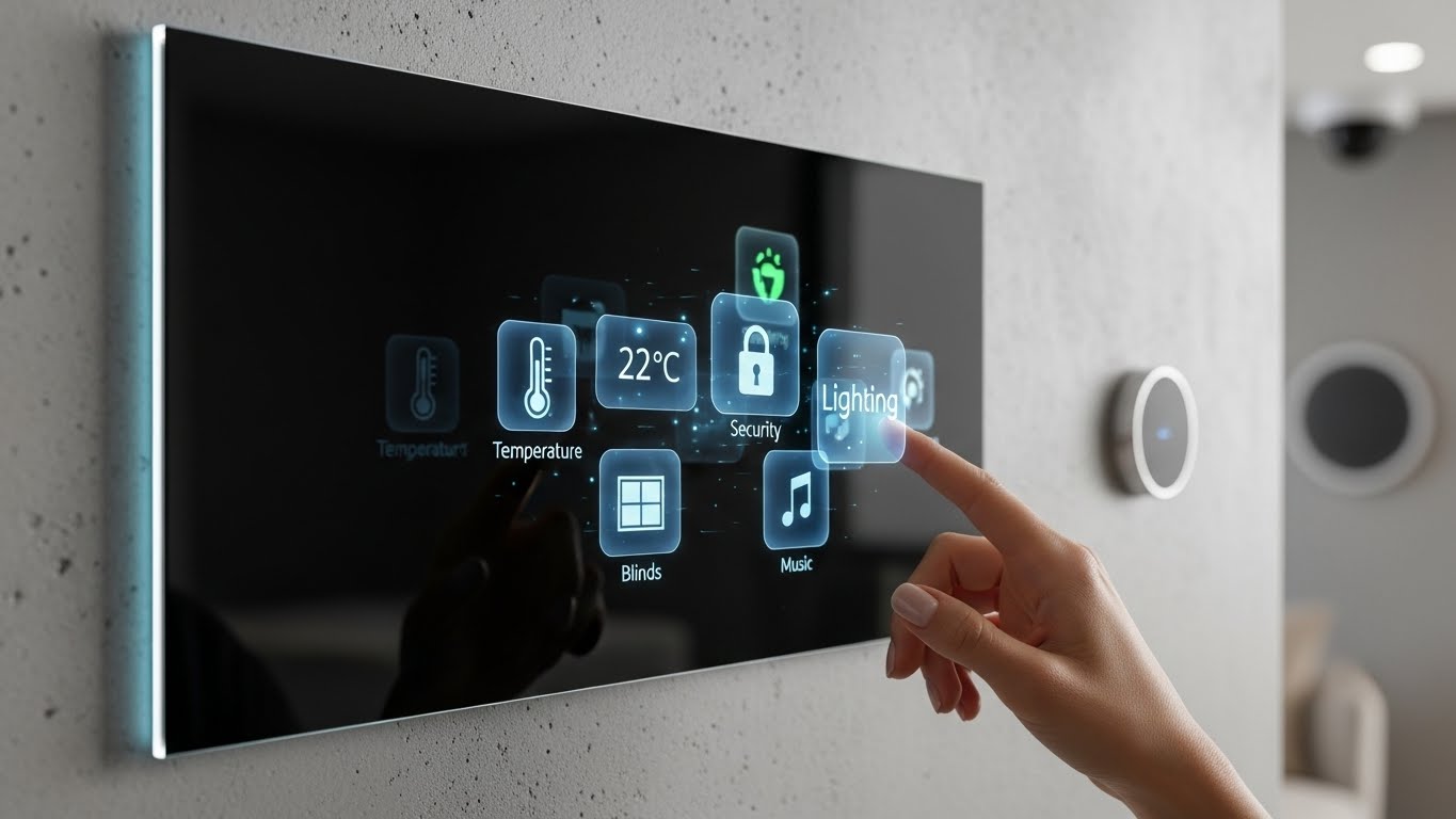 AI 기반 스마트홈 제어판과 비접촉식 인터페이스
