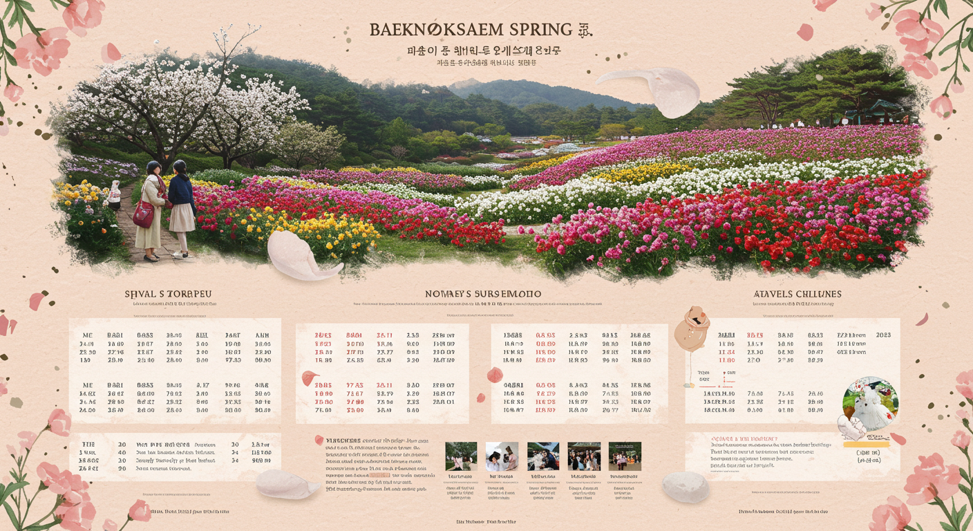 2025년 백록샘 개방일정 안내