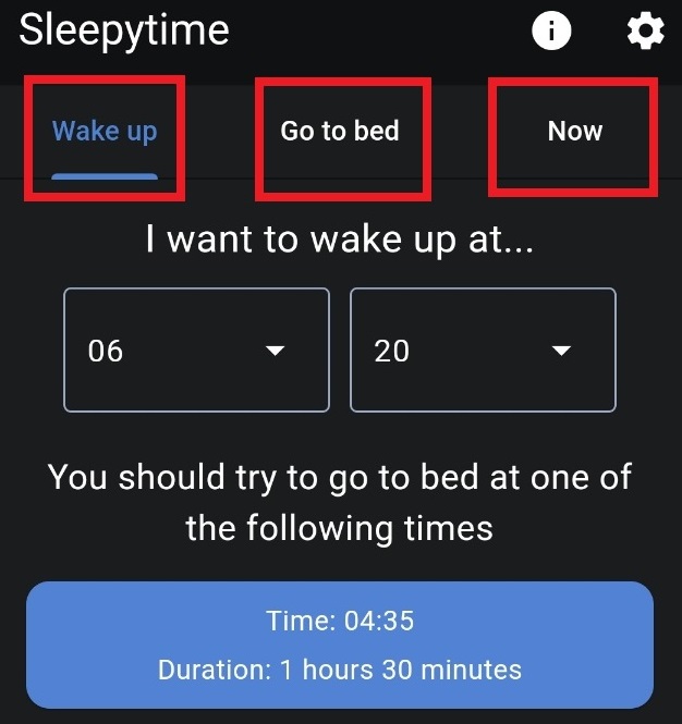 sleepytime 무료 수면시간 계산기 앱 사용 방법과 장점 정리 1