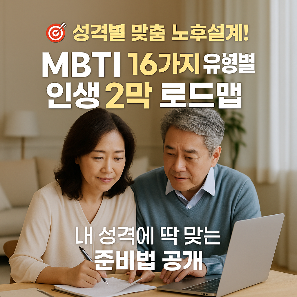MBTI 16가지 유형별 인생 2막 설계 완벽 로드맵